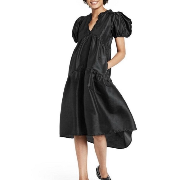 Kika Vargas Black High Low Dress - Picture 5 of 5